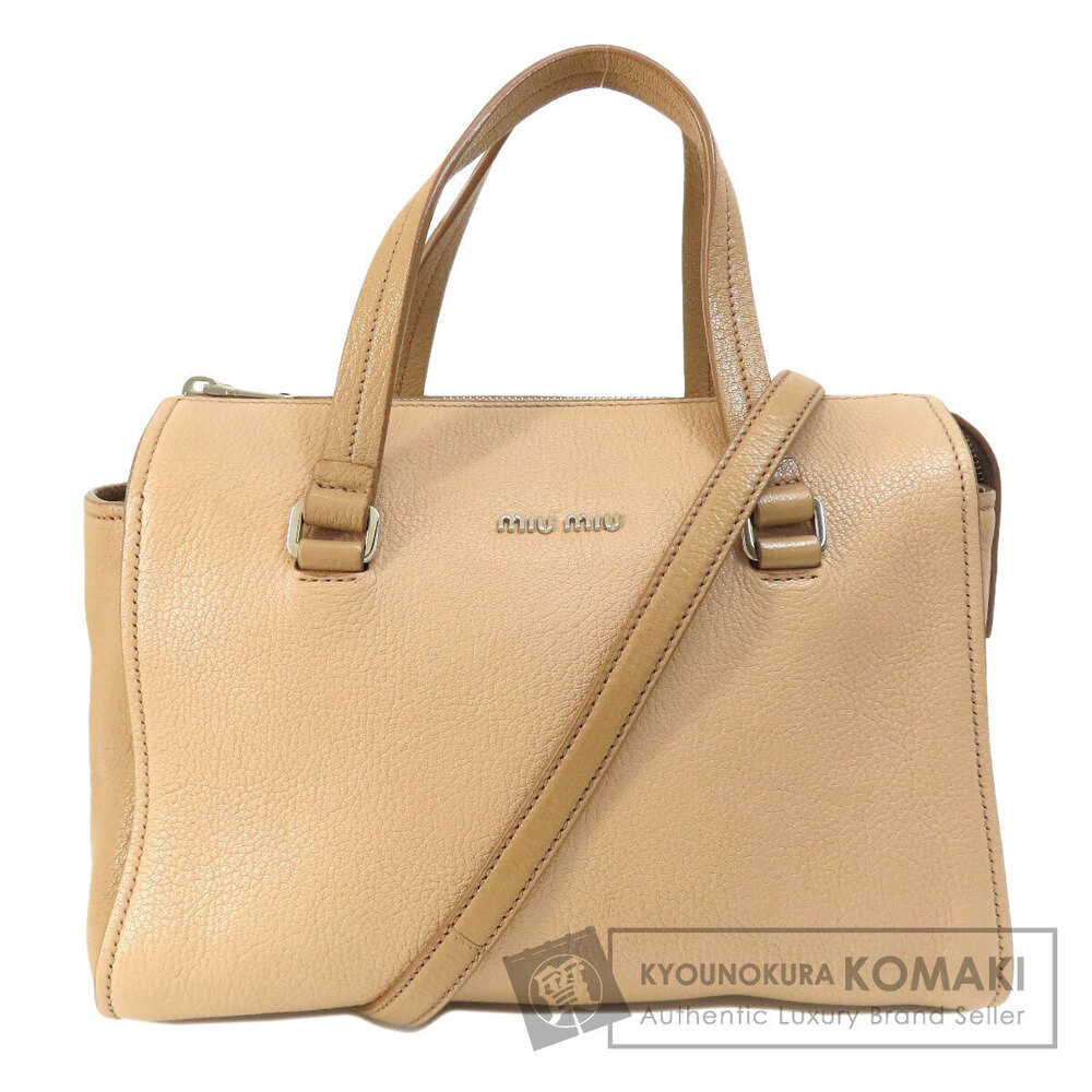Miu Miu Madras 2Way Handbag rolled top handles